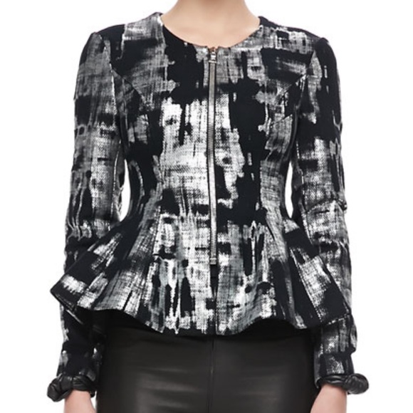 ALEXIS Fresca Metallic Peplum Jacket XS
